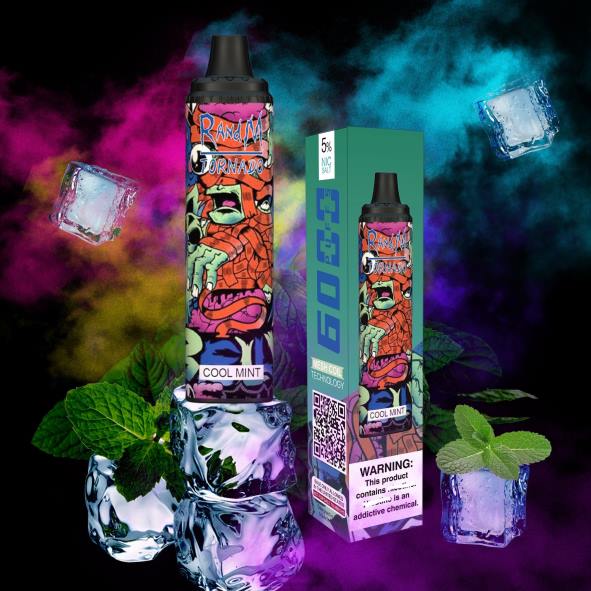 RandM Vape Discount Code | glace vanille banane RandM Tornado Dispositif de contrôle du flux d\'air 6000, 1 pièce D8Z6297