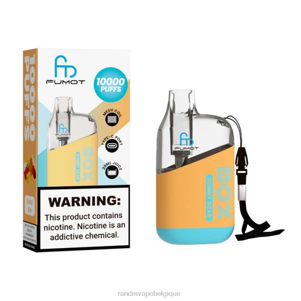 RandM Vape Discount Code | menthe fraîche Fumot Original RandM Tornado Box Dispositif de vape de contrôle du débit d\'air 10000 1 pièce D8Z687