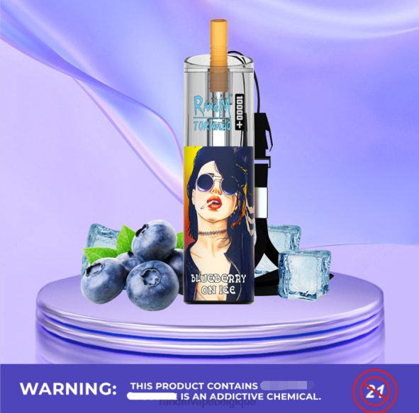 RandM Cigarette Electronique | pastèque fraise RandM Tornado 10000 plus dispositif de vape de contrôle du flux d\'air 1 pièce D8Z679