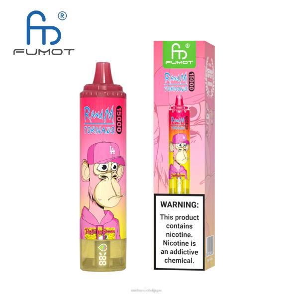 RandM Cigarette Electronique | framboise aigre-douce Fumot RandM Tornado Appareil de vape 15000 avec batterie et affichage ejuice version 3 D8Z649