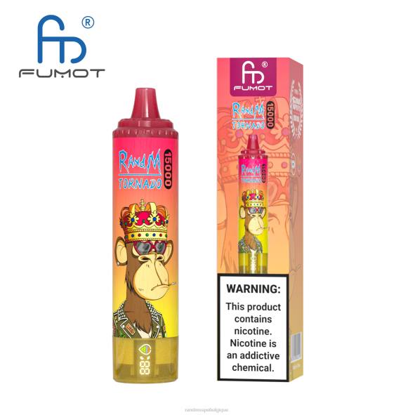 RandM Cigarette Electronique | framboise aigre-douce Fumot RandM Tornado Appareil de vape 15000 avec batterie et affichage ejuice version 3 D8Z649