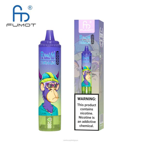RandM Cigarette Electronique | framboise aigre-douce Fumot RandM Tornado Appareil de vape 15000 avec batterie et affichage ejuice version 3 D8Z649