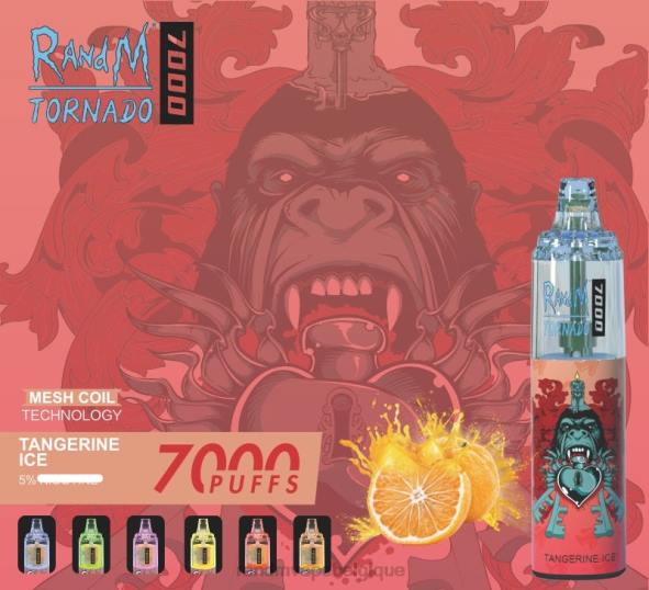 RandM Cigarette Electronique | citron pomme rouge RandM Tornado Dispositif de vape de contrôle du flux d\'air 7000 1 pièce D8Z6179