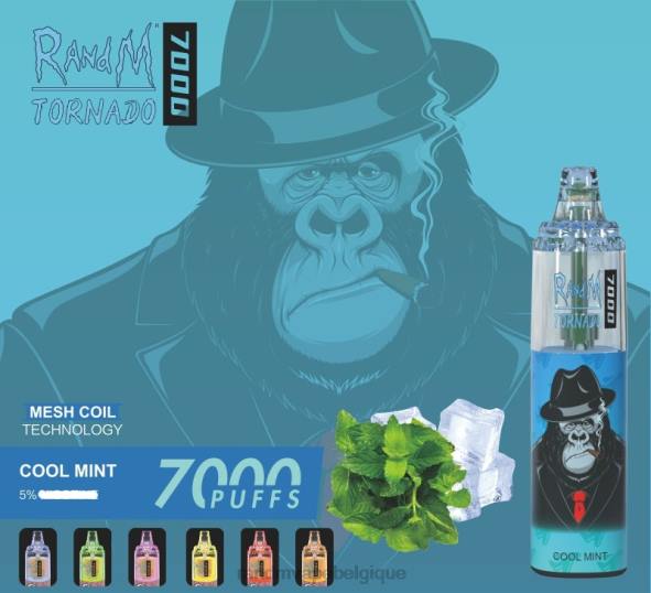 RandM Cigarette Electronique | citron pomme rouge RandM Tornado Dispositif de vape de contrôle du flux d\'air 7000 1 pièce D8Z6179