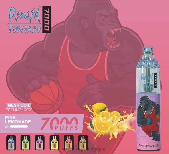 RandM Cigarette Electronique | citron pomme rouge RandM Tornado Dispositif de vape de contrôle du flux d\'air 7000 1 pièce D8Z6179