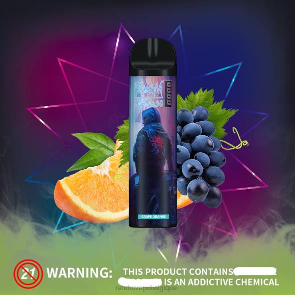 RandM Tornado Belgique | pina colada RandM Tornado Dispositif de vape de contrôle du flux d\'air 8000 1 pièce D8Z6252