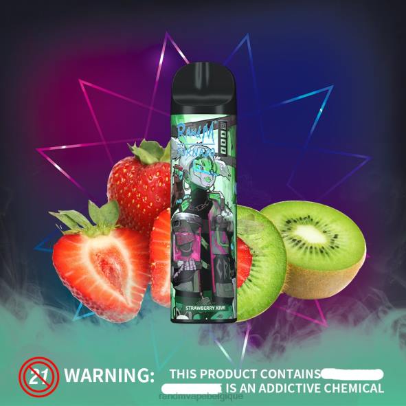RandM Tornado Magasin | fraise-kiwi RandM Tornado Dispositif de vape de contrôle du flux d'air 8000 1 pièce D8Z6250