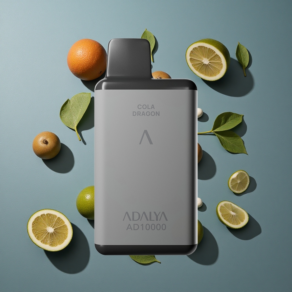 Menthe Adalya AD 10000 Puffs vente en gros Belgique Tube aluminium 14 ml