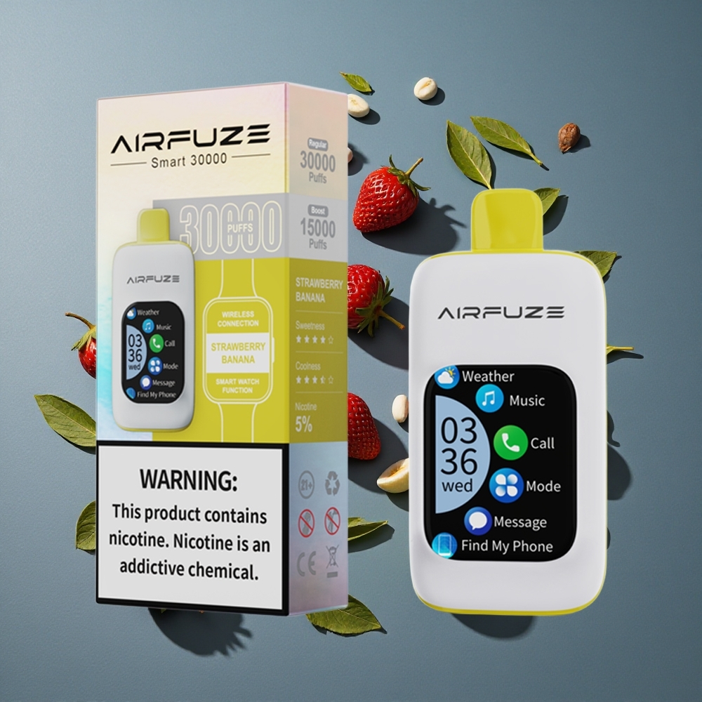 Fraise Banane AirFuze Smart 30000 Puffs Écran Tactile 2,01\" TFT vente en gros Belgique