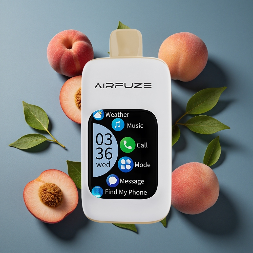 Pêche Juteuse AirFuze Smart 30000 Puffs TFT tactile vente en gros Belgique Type-C 900mAh