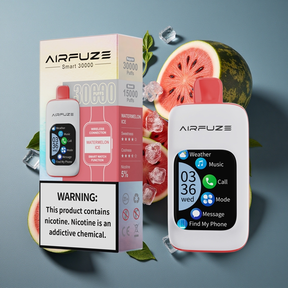Pastèque Glacée AirFuze Smart 30000 Puffs TFT Tactile 2.01\" vente en gros Belgique