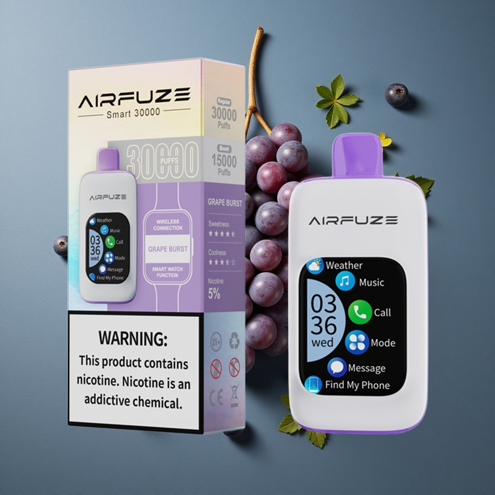Rafraîchissement de Raisin AirFuze Smart 30000 Puffs Écran Tactile 2.01\" vente en gros Belgique