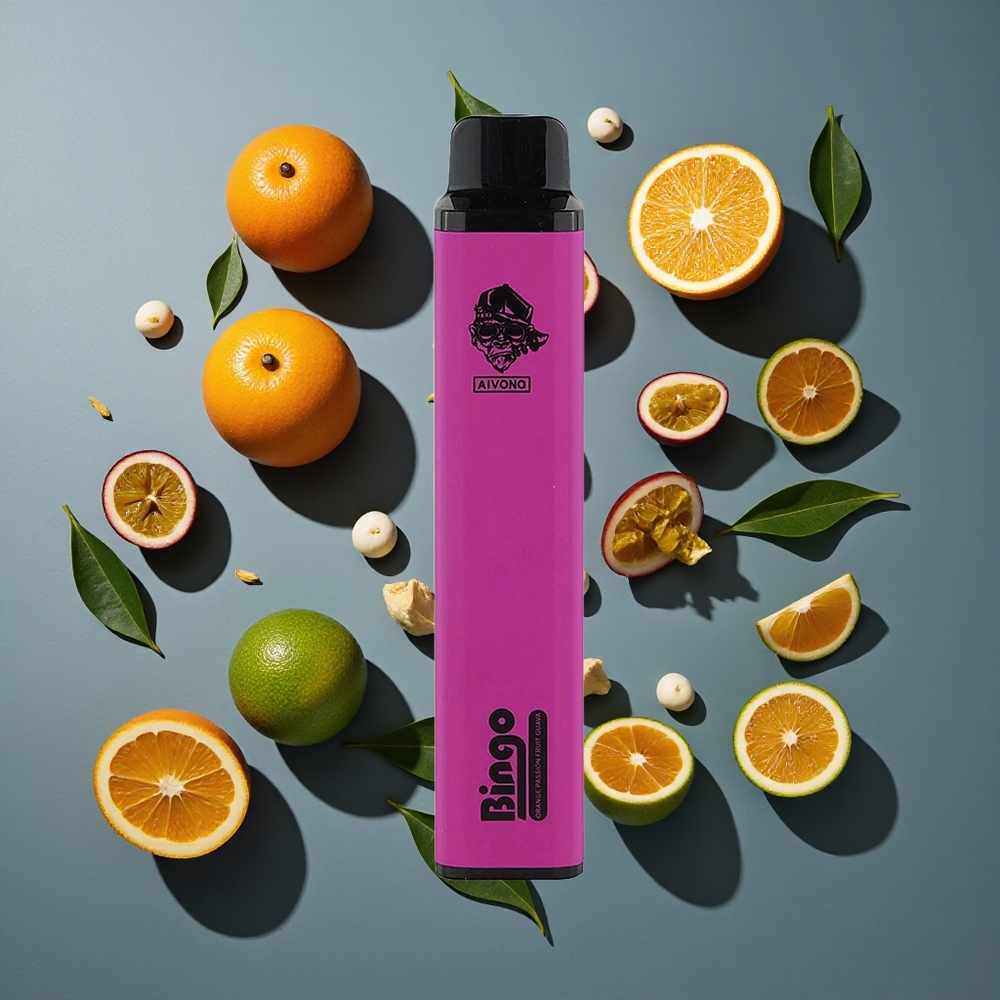 Orange Passion Fruit Guava Aivono AIM BINGO 4000 Puffs 10 mL 1000mAh vente en gros Belgique