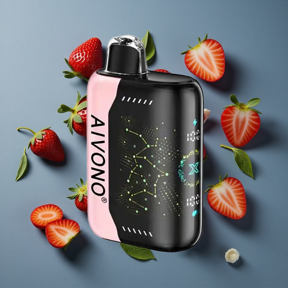 Fraise B Pop Aivono AIM BOOM 25000 Puffs 28ml Capacité E-Liquide vente en gros Belgique Type-C