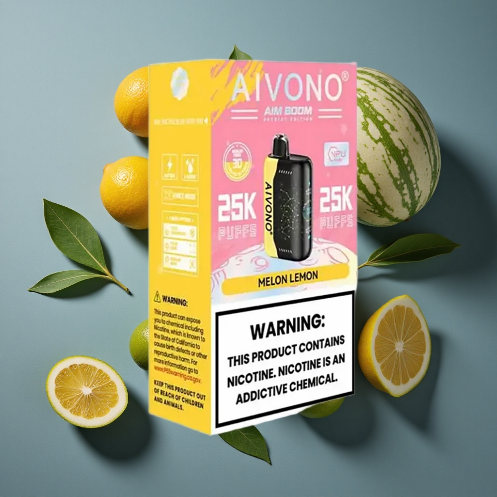 Melon Citron Aivono AIM BOOM 25000 Puffs 28ml vente en gros Belgique Type-C