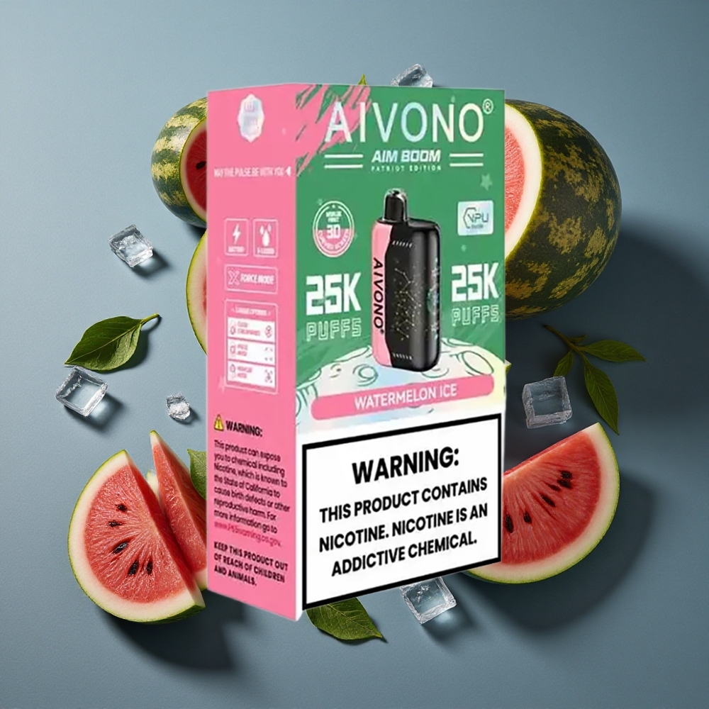 Pastèque Glacée Aivono AIM BOOM 25000 Puffs - 28ml - vente en gros Belgique