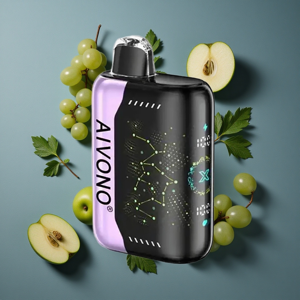 Pomme Verte Raisin Aivono AIM BOOM 25000 Puffs 28ml Capacité E-Liquide vente en gros Belgique