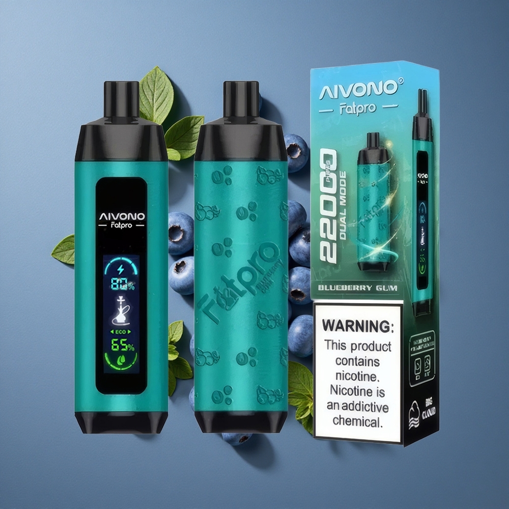 Myrtille Aivono AIM FATPRO 22000 Puffs 28ml e-liquide vente en gros Belgique 600mah Rechargeable