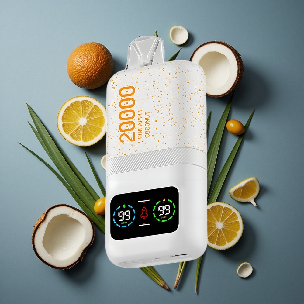 Ananas Noix de Coco Aivono AIM MAGIC 20000 Puffs 26ml E-liquide vente en gros Belgique LCD Rechargeable
