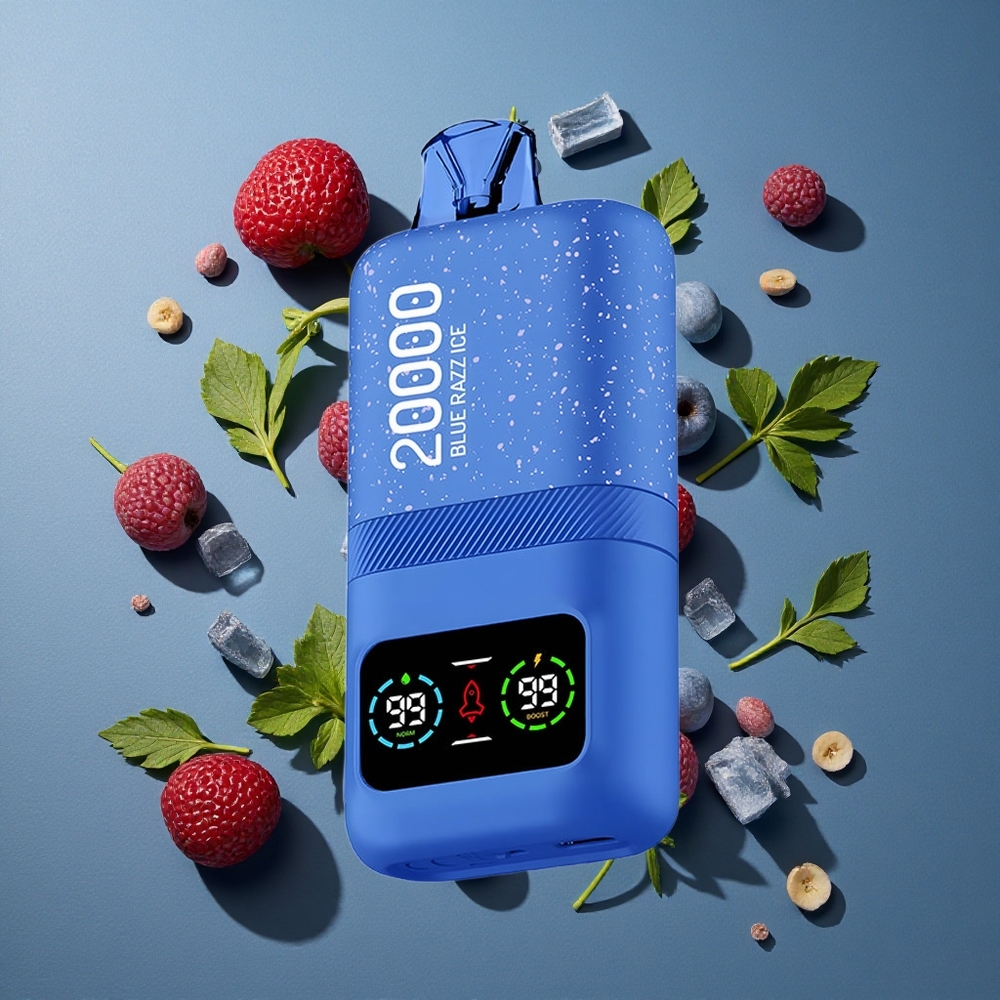 Framboise Bleue Glacée Aivono AIM MAGIC 20000 Puffs 26ml E-Liquide vente en gros Belgique LCD Rechargeable