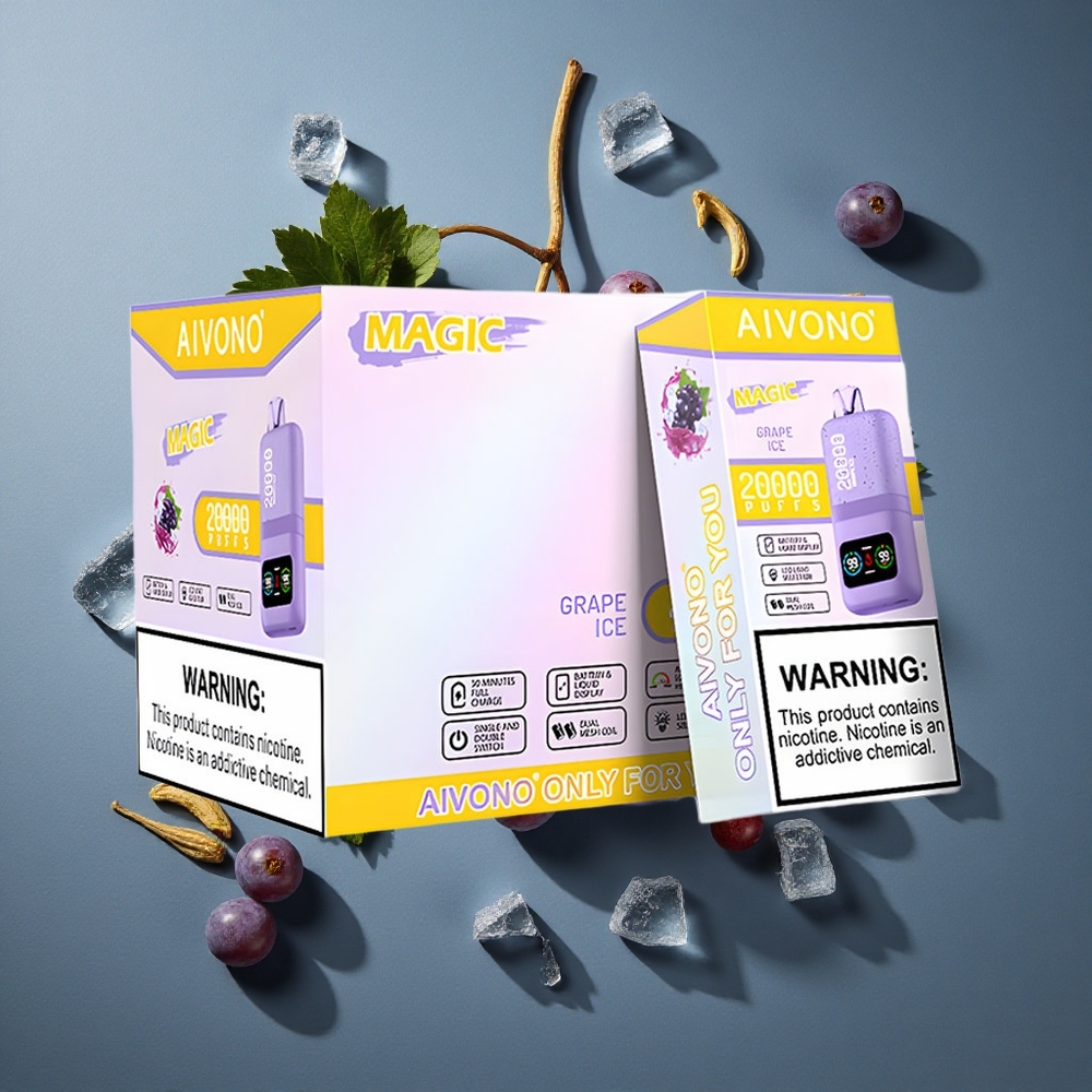 Glace Raisin Aivono AIM MAGIC 20000 Puffs 26ml E-liquide vente en gros Belgique Dual Mesh Coils