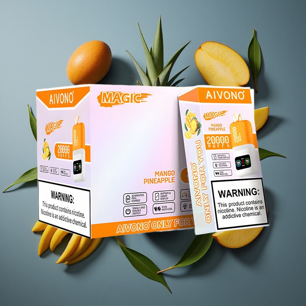 Mangue Ananas Aivono AIM MAGIC 20 000 Puffs vente en gros Belgique 26ml Dual Mesh Coils