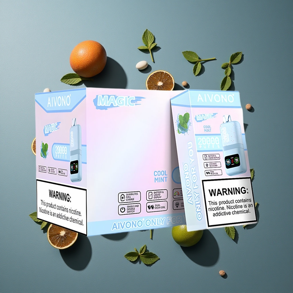 Menthe Fraîche Aivono AIM MAGIC 20000 Puffs 26ml E-liquide Rechargeable vente en gros Belgique