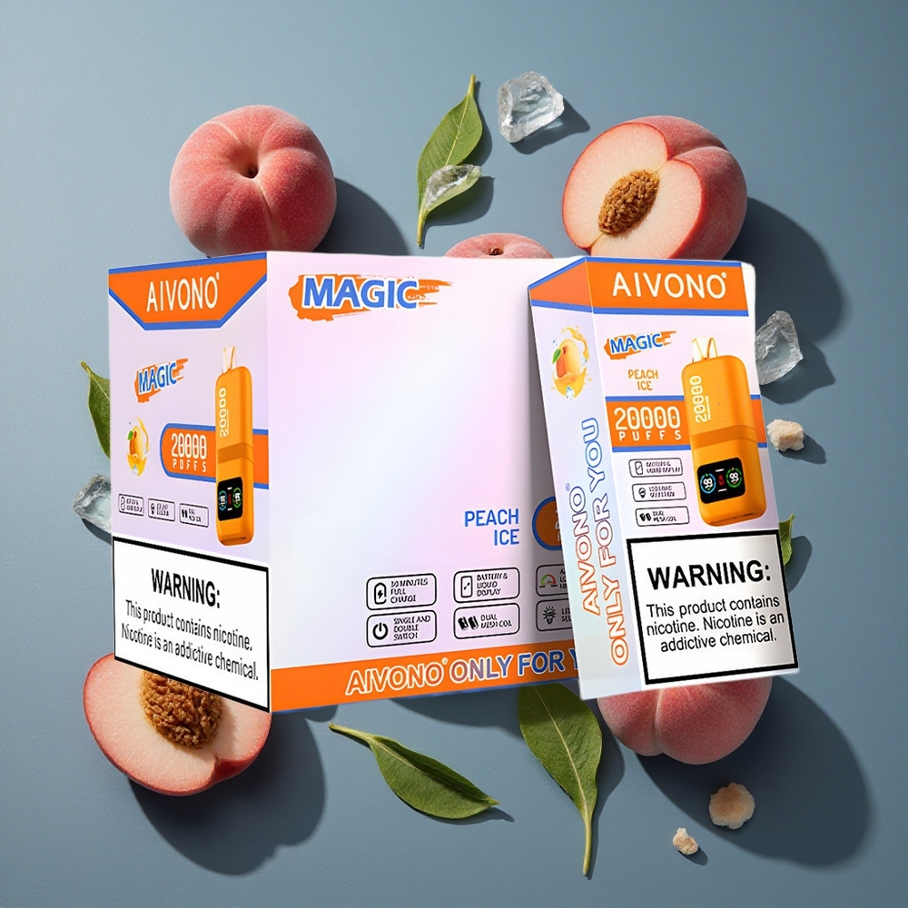 Pêche Glacée Aivono AIM MAGIC 20 000 Puffs vente en gros Belgique 26ml E-liquide