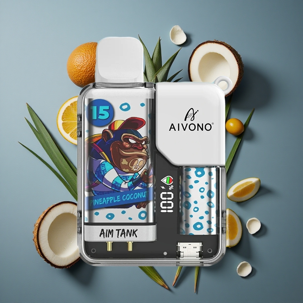 Ananas Coco Aivono AIM-TANK 9500 Puffs 18ml LCD vente en gros Belgique