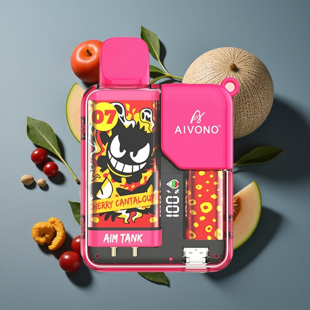 Cerise Cantaloup Aivono AIM-TANK 9500 Puffs 18ml E-liquide 650mAh vente en gros Belgique