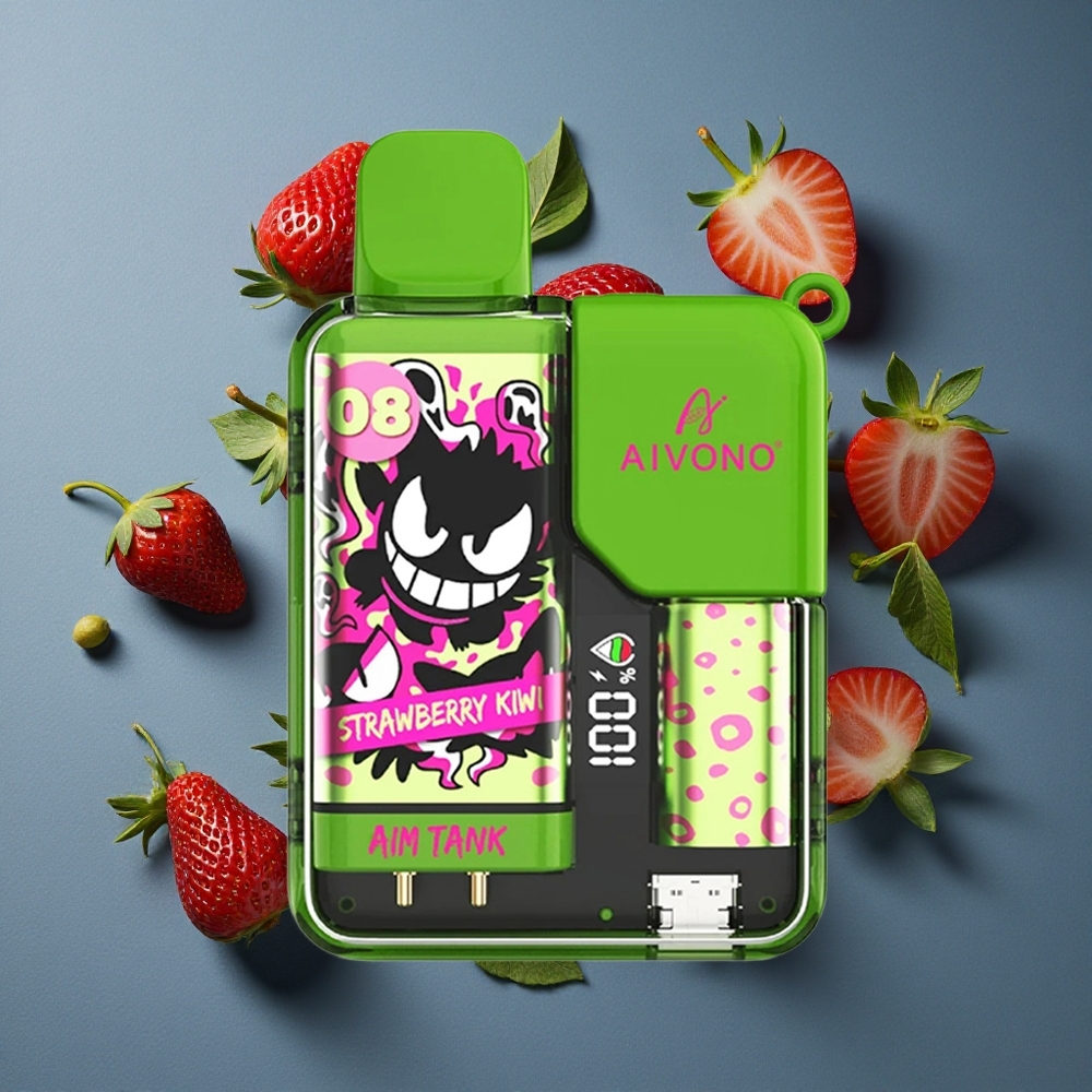Fraise-Kiwi Aivono AIM-TANK 9500 Puffs 18ml LCD vente en gros Belgique