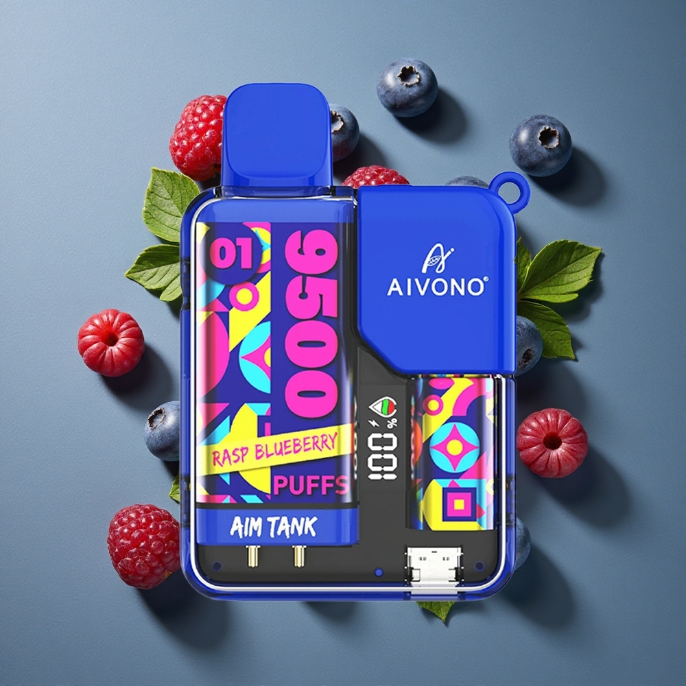 Framboise Myrtille Aivono AIM-TANK 9500 Puffs 18ml 650mAh vente en gros Belgique