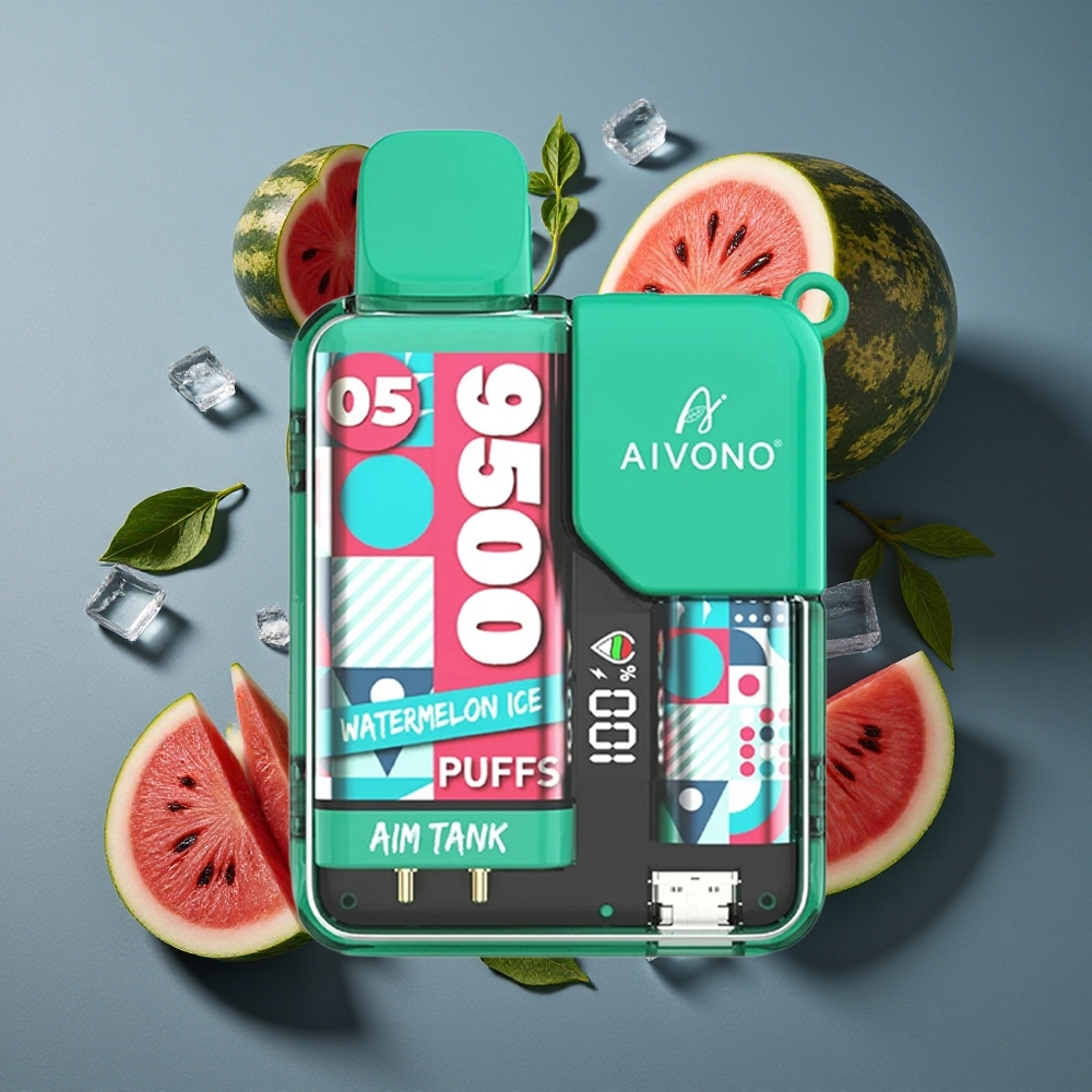 Pastèque Glacée Aivono AIM-TANK 9500 Puffs 18ml E-liquide 650mAh vente en gros Belgique