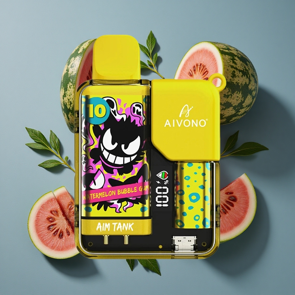 Pastèque Gomme Bulle Aivono AIM-TANK 9500 Puffs 18ml LCD vente en gros Belgique