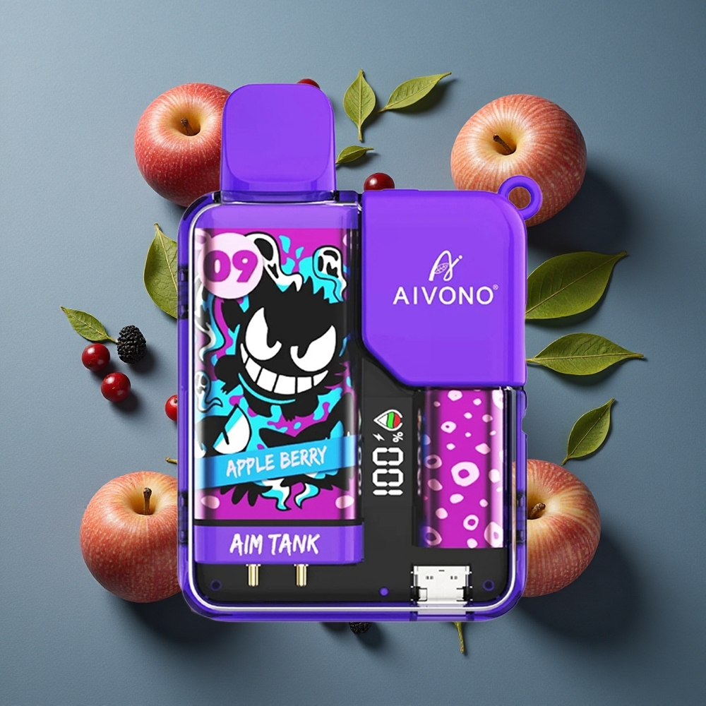 Pomme Baies Aivono AIM-TANK 9500 Puffs 18ml LCD vente en gros Belgique