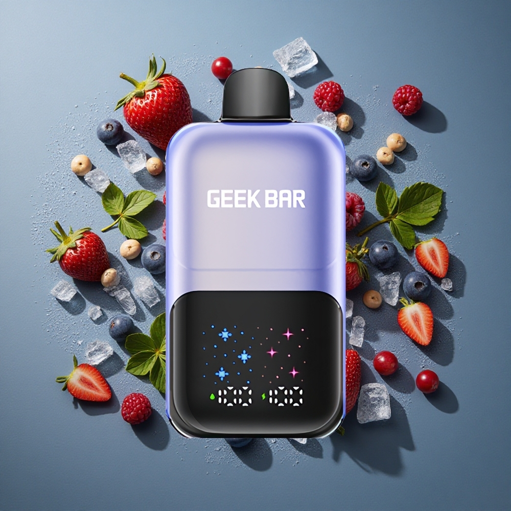 Baies Glacées Mélangées GEEK BAR 2GO Two Series 50000 Puffs vente en gros Belgique Écran Interactif