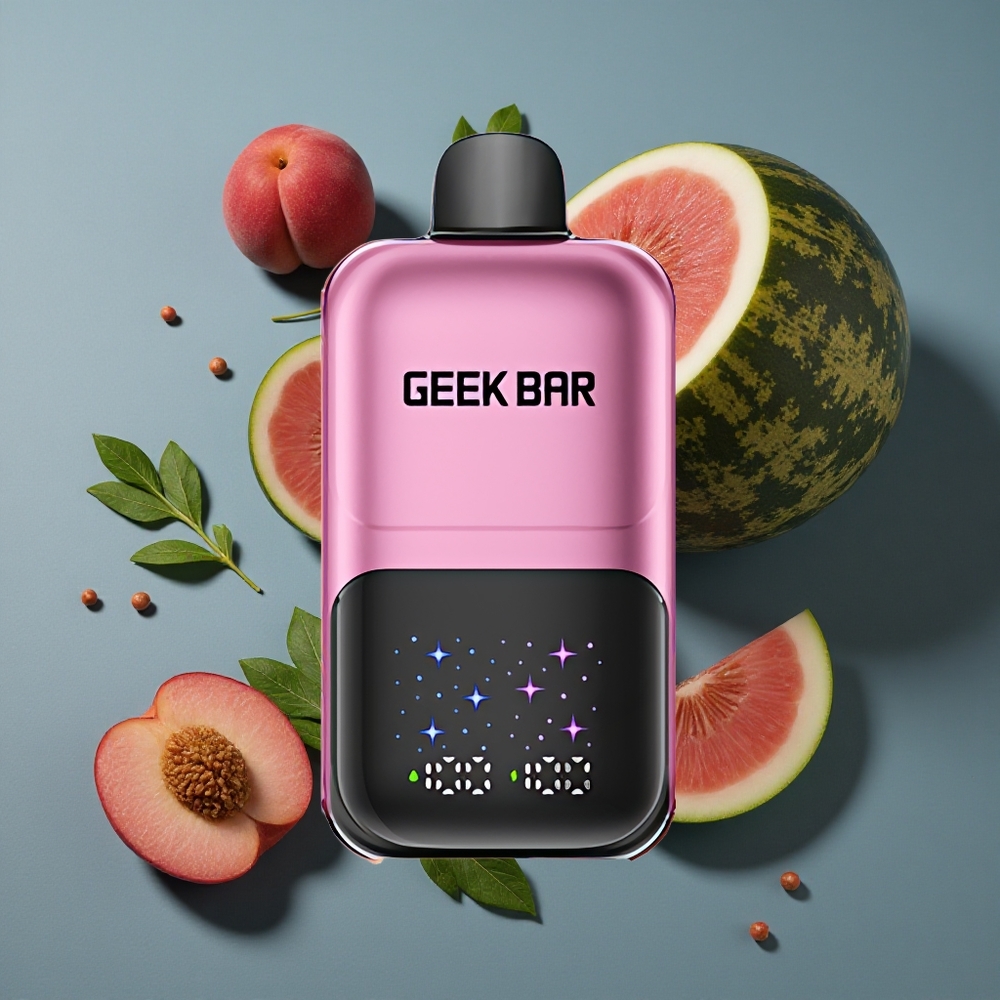 Pêche & Pastèque GEEK BAR 2GO Two Series 50000 Puffs vente en gros Belgique Écran Interactif