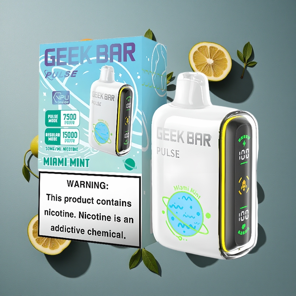 Fraise Menthe GEEK BAR Pulse 15 000 Puffs 16ML vente en gros Belgique