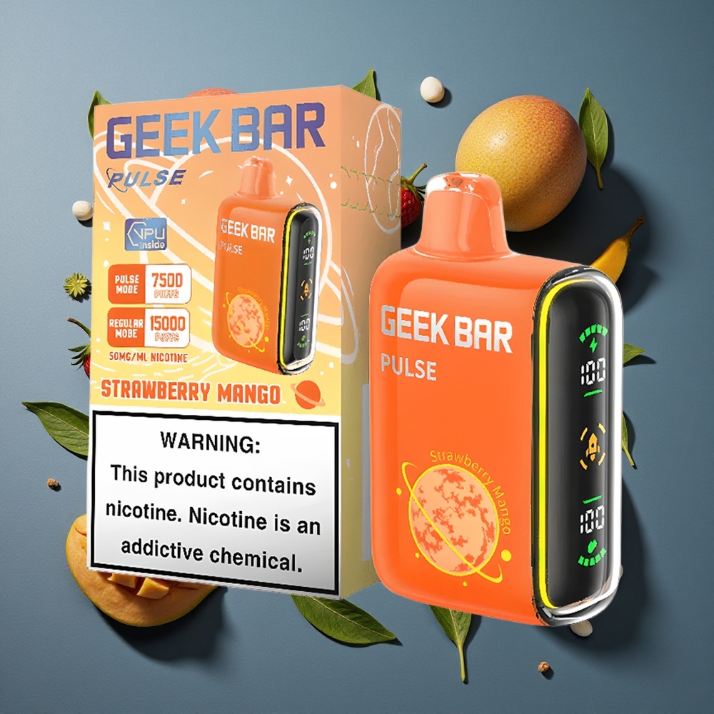 Fraise Menthe GEEK BAR Pulse 15 000 Puffs 16ML vente en gros Belgique