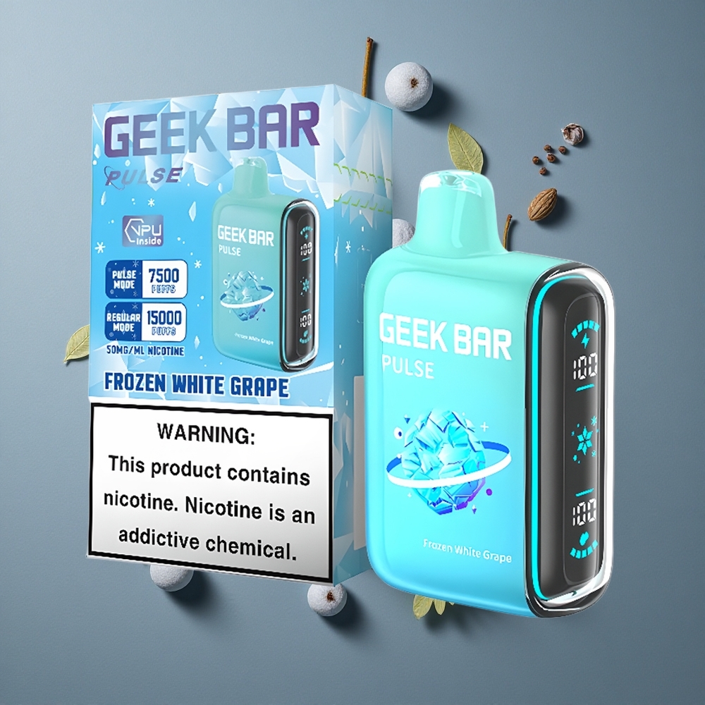 Glaciale Geek Bar Pulse 15000 Puffs 16ML Capacité d\'E-Liquide vente en gros Belgique