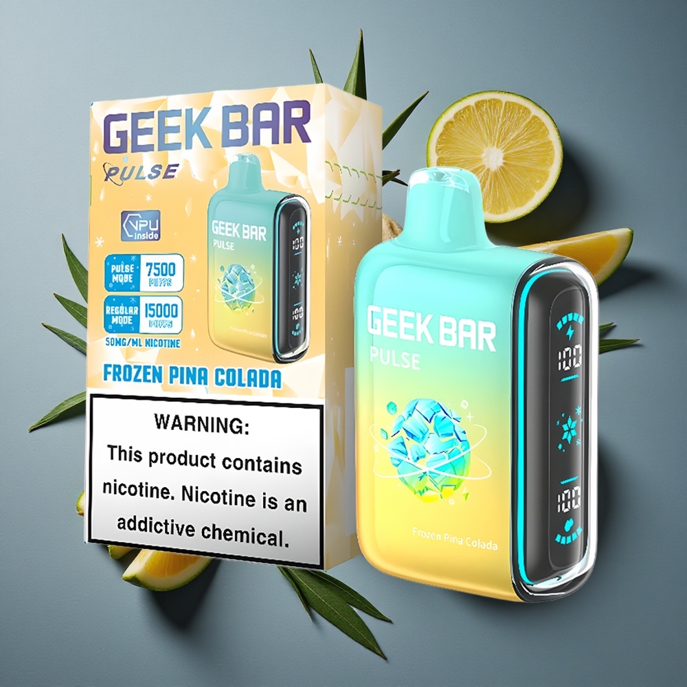 Glaciale Geek Bar Pulse 15000 Puffs 16ML Capacité d\'E-Liquide vente en gros Belgique
