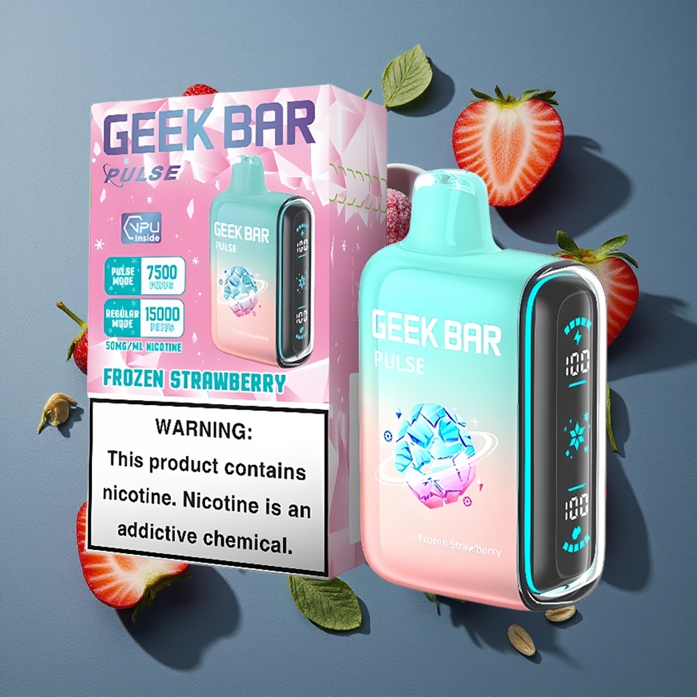 Glaciale Geek Bar Pulse 15000 Puffs 16ML Capacité d\'E-Liquide vente en gros Belgique