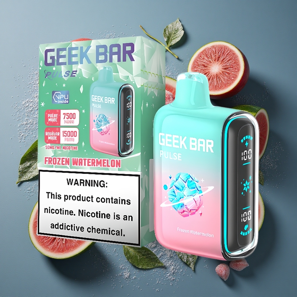 Glaciale Geek Bar Pulse 15000 Puffs 16ML Capacité d\'E-Liquide vente en gros Belgique