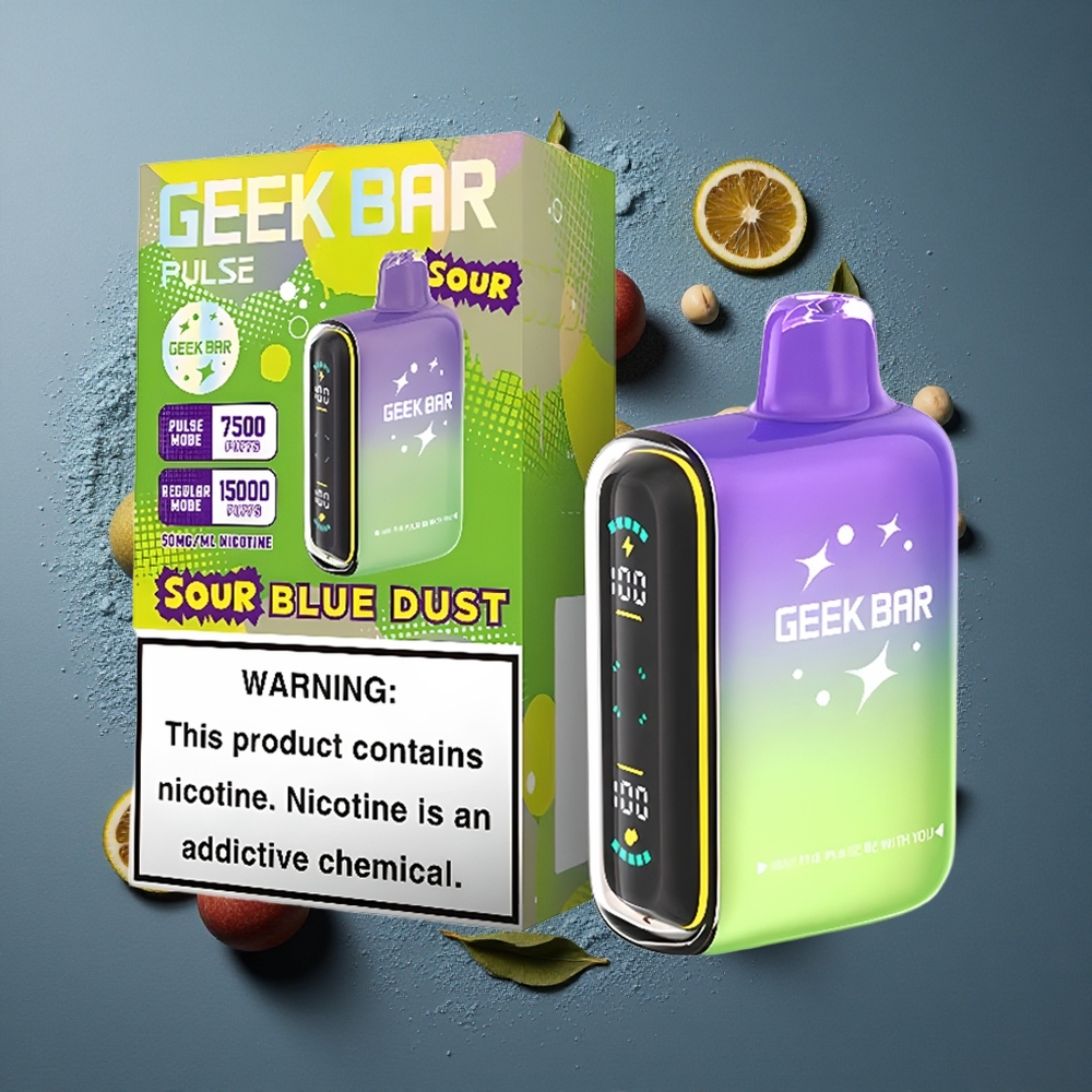 Goût Acidulé Geek Bar Pulse 15000 Puffs 16ML vente en gros Belgique USB Type-C