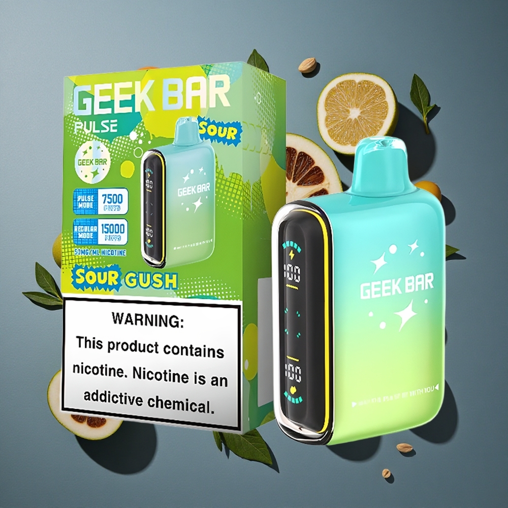 Goût Acidulé Geek Bar Pulse 15000 Puffs 16ML vente en gros Belgique USB Type-C