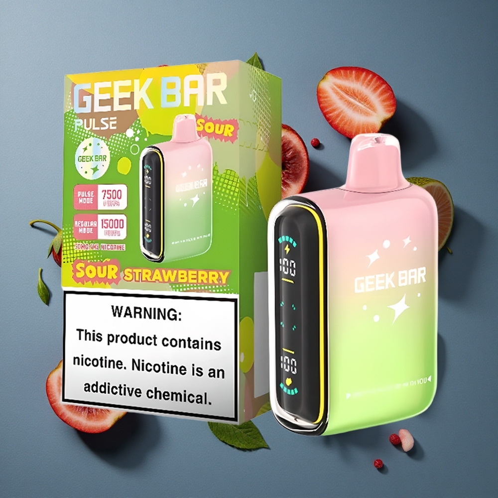 Goût Acidulé Geek Bar Pulse 15000 Puffs 16ML vente en gros Belgique USB Type-C