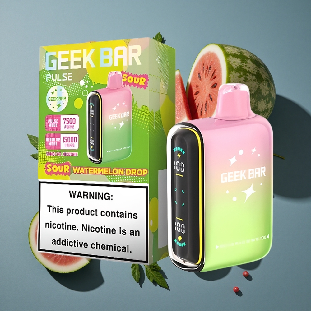 Goût Acidulé Geek Bar Pulse 15000 Puffs 16ML vente en gros Belgique USB Type-C