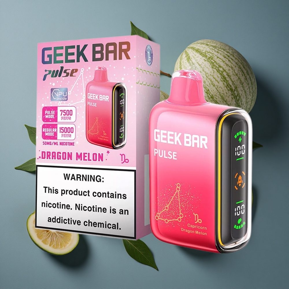 Menthe Fraîche Geek Bar Pulse 15000 Puffs 16ML vente en gros Belgique USB Type-C