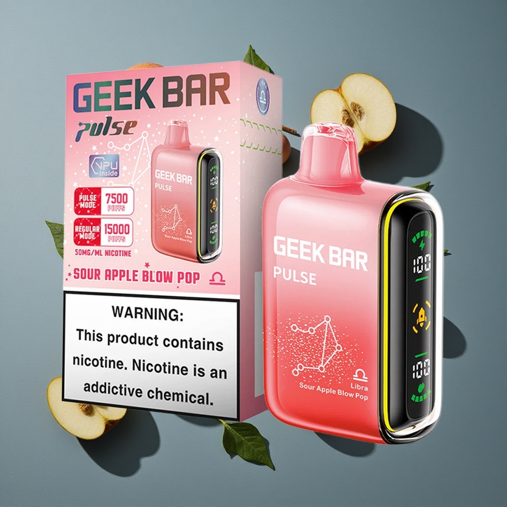 Menthe Fraîche Geek Bar Pulse 15000 Puffs 16ML vente en gros Belgique USB Type-C