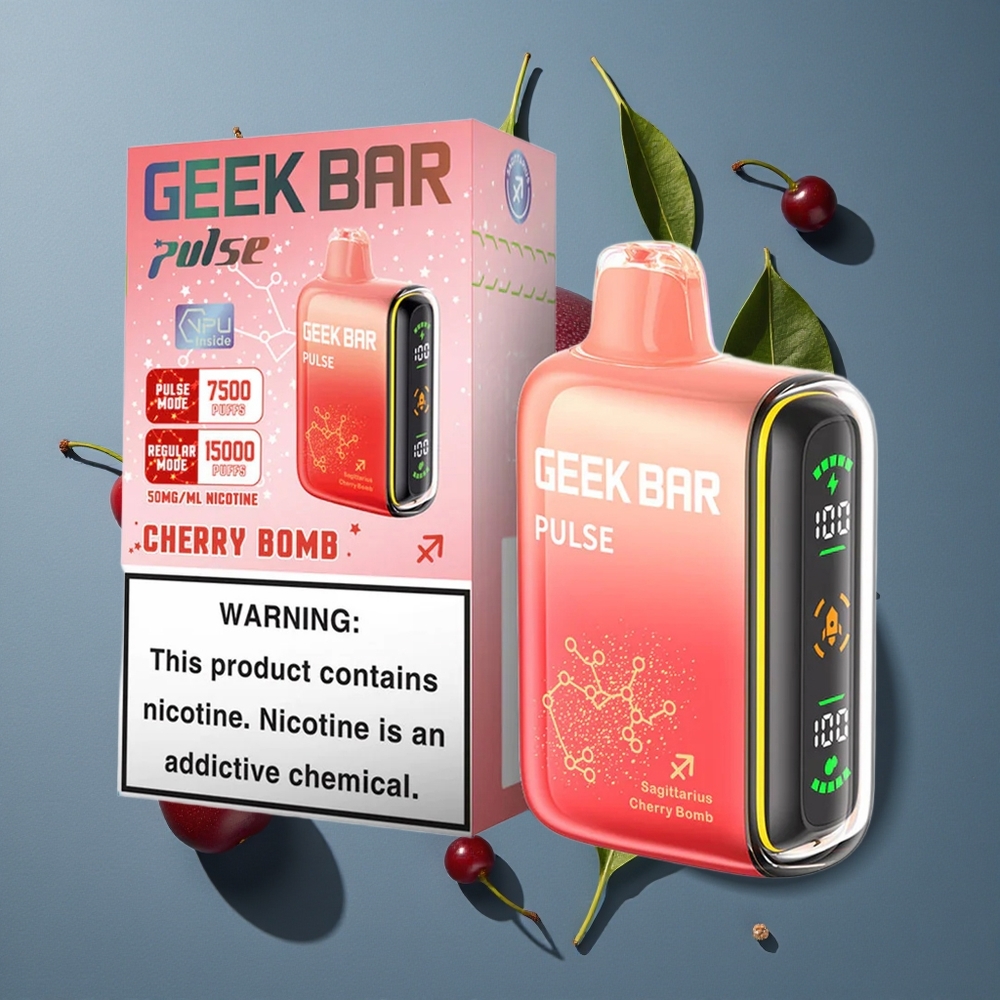 Menthe Fraîche Geek Bar Pulse 15000 Puffs 16ML vente en gros Belgique USB Type-C